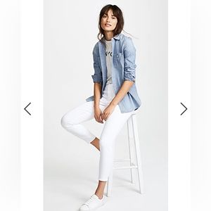 L'AGENCE Blanc white Chantal low rise
skinny jeans size 25